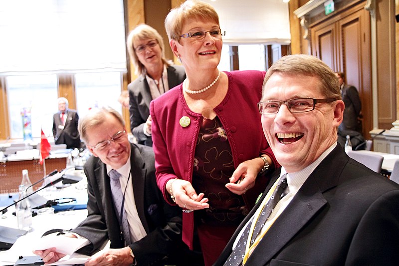 File:Sveriges vice statsminister, Maud Olofsson och Finlands statsminister, Matti Vanhanen. Nordiska radets session i Stockholm 2009 (1).jpg