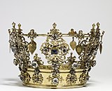 Książęca korona ślubna, Szwecja, początek XVIII w.