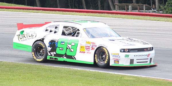 Tomy Drissi in the No. 93 at the Mid-Ohio Sports Car Course in 2014