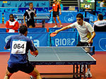 Compétition de tennis de table en 2007.