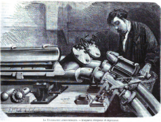 Depiction of 1873 pneumatic post system