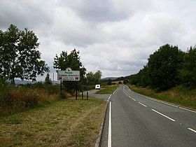 The A489 at Snead on the Welsh - English border - geograph.org.uk - 220035.jpg