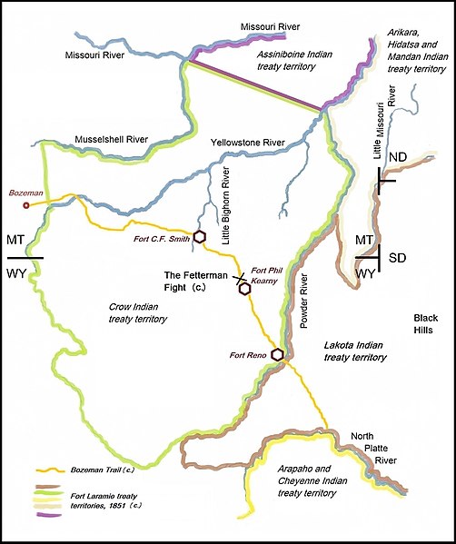 File:The Fetterman Fight. Map showing the battle ground and the Indian territories.jpg