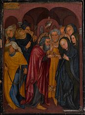 Michelino da Besozzo, The Marriage of the Virgin, ca. 1430, tempera and gold on wood, 25 5/8 x 18 3/4 in. (65.1 x 47.6 cm), Metropolitan Museum of Art