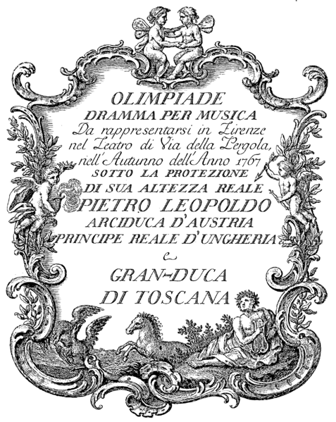 File:Tommaso Traetta - Olimpiade - titlepage of the libretto - Florenz 1767.png