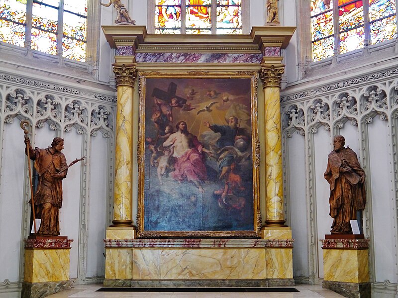 Reste du maître-autel : retable et statues
