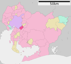 Toyoaken sijainti Aichin prefektuurissa