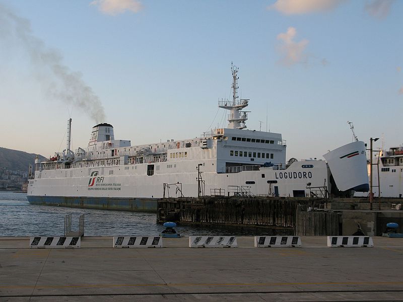 File:Train ferry Logudoro - Harbour of Messina - Sicily - Italy - 3 June 2013.jpg