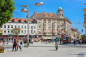 Osijek: Stadtgliederung, Geographie, Geschichte