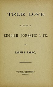 Front Page of Novel