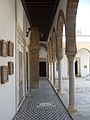 View of one of the porticos of the courtyard