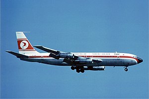 Türk Hava Yolları'na ait bir Boeing 707.