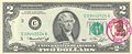 Specially stamped 1976 Bicentennial $2 bill