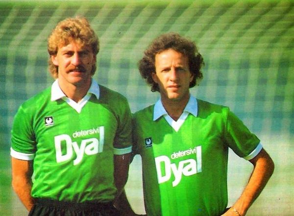 Schachner and Dirceu with Avellino in 1986–87 season