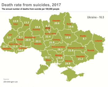 Death rate from suicides per 100.000 people in Ukraine's subdivision Ukraine-death-rate-suicides-by-region.png