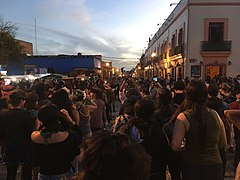 Interpretación mexicana de «Un violador en tu camino» en Oaxaca, el 27 de noviembre de 2019