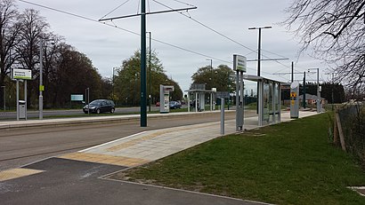 How to get to University Boulevard tram stop with public transport- About the place