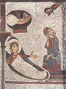 Natividad. Fresco catalán (siglo XIII).