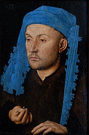 Man met de blauwe kaproen ca. 1430 Brukenthal National Museum in Sibiu