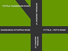 Vyttila is one of the most prominent junctions of Kerala state