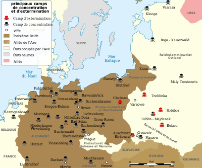 keskitysleirit saksassa kartta Luettelo natsien keskitysleireistä – Wikipedia