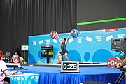 Deutsch: Gewichtheben bei den Olympischen Jugendspielen 2018; Tag 1, 7. Oktober 2018; Jungen 56 kg English: Weightlifting at the 2018 Summer Youth Olympics at 7 October 2018 – Boys' 56 kg