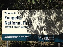 Welcome sign at the entrance to Eungella National Park