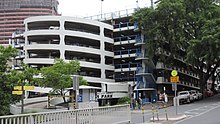 Wickham Terrace Carpark (as seen from intersection of Wickham Terrace and Creek Street), 2015 - wide.JPG