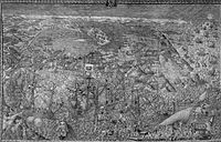 Willem de Pannemaker (after Jan Cornelisz. Vermeyen). The battle of Tunis, 1535. 1566. Sheep wool and silk. 360 × 575 cm (11.8 × 18.8 ft). Mechelen, Stadhuis.