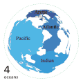 Mapa mundial de los océanos, modelo de 4 océanos.gif