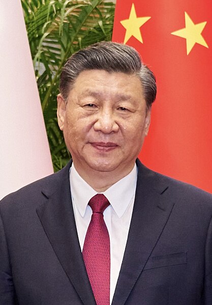 File:Xi Jinping with Macron and Von der Leyen 2023.jpg