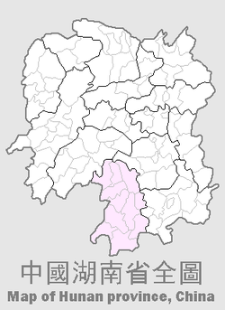 永州市の位置