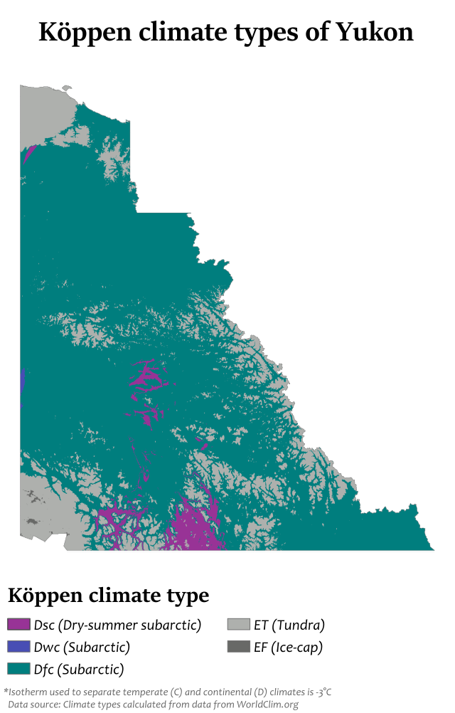 Climate & Weather Averages in Snag, Yukon, Canada