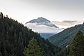 Zicht op de Piz S-chalambert(3,031 m) vanuit Val Sinestra