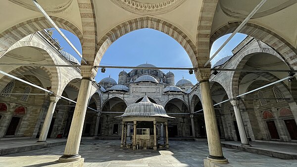 The mosque courtyard