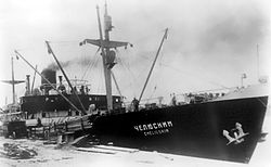 "צ'ליוסקין בנמל לנינגרד בקיץ 1933