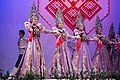 One of the largest shows featuring Russian stage folk dances is Gzhel in Moscow