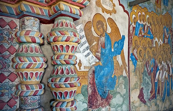 Wall paintings of the Ascension Cathedral in Tutaev, Yaroslavl Oblast by Николай Васильевич Белавин