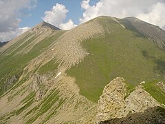 Titov Vrv (2.748 m), vârful principal din munții Šar