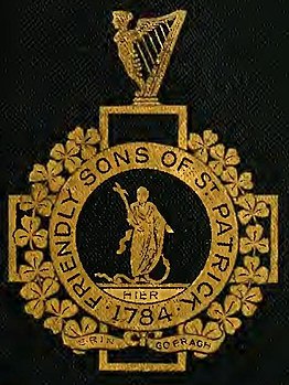 Seal from book cover "Friendly Sons of St. Patrick" "1784" "ERIN GO BRAGH" - Charter, constitution, by-laws, officers, committees (IA charterconstitut02soci) (page 1 crop).jpg