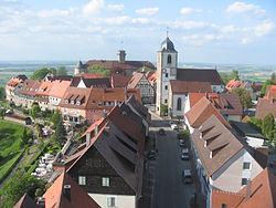 Pohled z věže na centrum