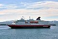 * Nomination: Hurtigruten vessel Nordkapp approaching Holmen jetty - Honningsvåg. --Virtual-Pano 17:49, 15 April 2023 (UTC) * Review The sunny parts are blown, the shadow noisy. Noise can be fixed, the blown areas may be recoverable from RAW file if available? --Tagooty 05:44, 23 April 2023 (UTC)  Comment Thanks for the review. Point well taken, I will upload a new file in May and re-nominate --Virtual-Pano 08:55, 23 April 2023 (UTC)