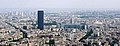 Rálátás a Montparnasse negyedre az Eiffel-toronyból