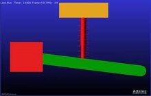 Datei: 1 DOF Pendel mit Federdämpfer Adams Simulation.ogv