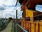 'View over the metro construction site' overhead; location on the North side of the city opposite Central Station, on the other side of the water IJ; free photo Constructions Amsterdam, Fons Heijnsbroek, 2007