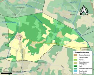 Mappa a colori che mostra l'uso del suolo.