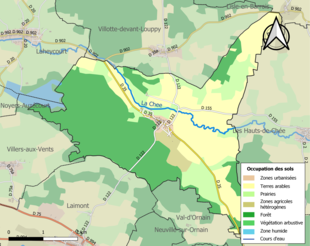 Mappa a colori che mostra l'uso del suolo.