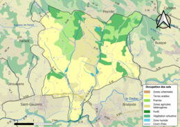 Mappa a colori che mostra l'uso del suolo.