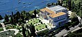 Aerial view of the Villa Ephrussi de Rothschild