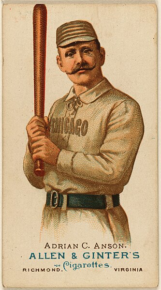 File:Adrian "Cap" Anson, first baseman, Chicago White Stockings, 1887.jpg